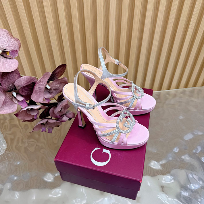 グッチ直営アウトレット店 GUCCI 105mm pump with crystal Interlocking G 2628304 グッチサンダル値段 - 画像 (9)