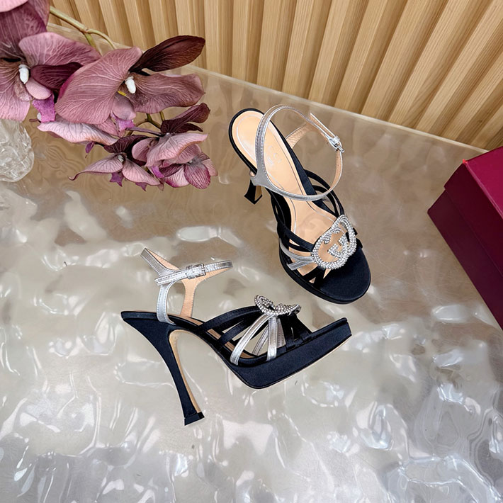 グッチ直営アウトレット店 GUCCI 105mm pump with crystal Interlocking G 2628305 グッチサンダルレディース - 画像 (12)