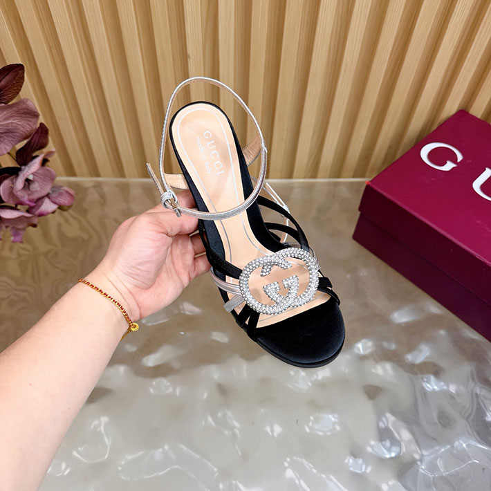 グッチ直営アウトレット店 GUCCI 105mm pump with crystal Interlocking G 2628305 グッチサンダルレディース - 画像 (11)