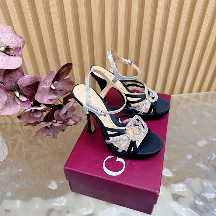 グッチ直営アウトレット店 GUCCI 105mm pump with crystal Interlocking G 2628305 グッチサンダルレディース - 画像 (9)