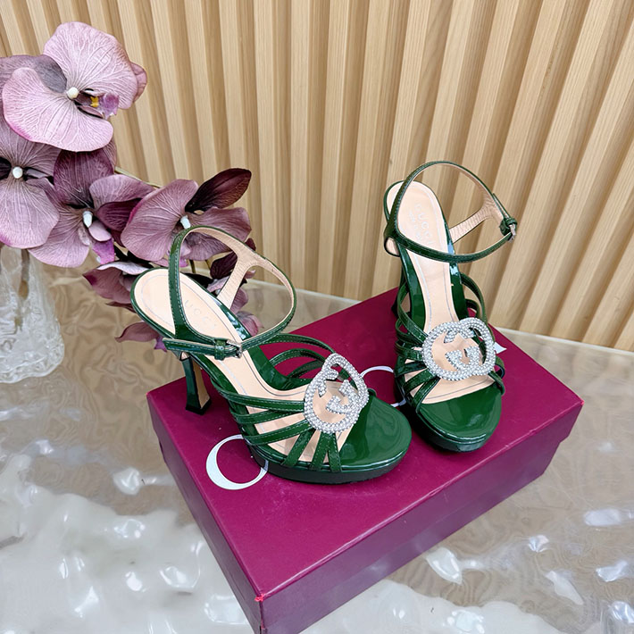 グッチ直営アウトレット店 GUCCI 105mm pump with crystal Interlocking G 2628313 GUCCI アウトレット商品一覧 - 画像 (8)