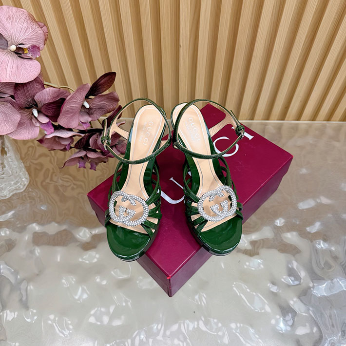 グッチ直営アウトレット店 GUCCI 105mm pump with crystal Interlocking G 2628313 GUCCI アウトレット商品一覧 - 画像 (7)