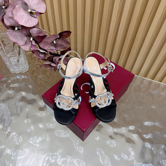 グッチ直営アウトレット店 GUCCI 105mm pump with crystal Interlocking G 2628314 グッチ アウトレット店舗 一覧 - 画像 (6)