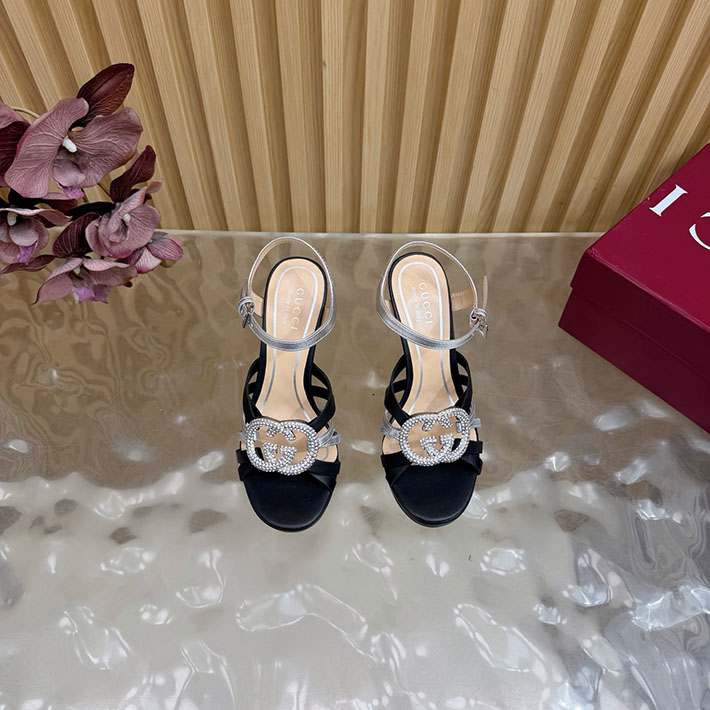 グッチ直営アウトレット店 GUCCI 105mm pump with crystal Interlocking G 2628314 グッチ アウトレット店舗 一覧 - 画像 (5)