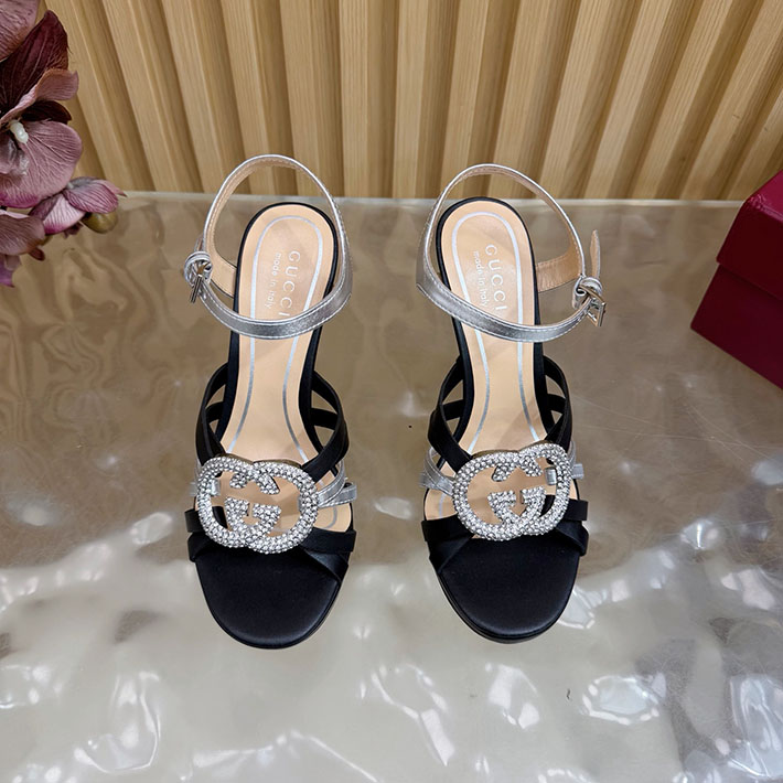 グッチ直営アウトレット店 GUCCI 105mm pump with crystal Interlocking G 2628314 グッチ アウトレット店舗 一覧 - 画像 (4)