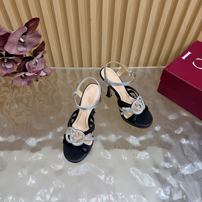 グッチ直営アウトレット店 GUCCI 105mm pump with crystal Interlocking G 2628314 グッチ アウトレット店舗 一覧 - 画像 (3)