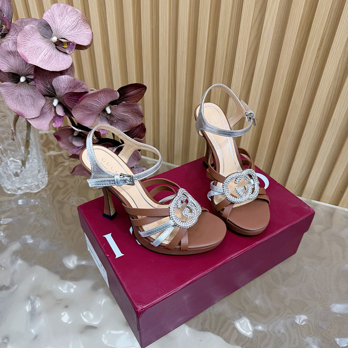 グッチ直営アウトレット店 GUCCI 105mm pump with crystal Interlocking G 2628315 レディース gucci アウトレット 商品一覧 - 画像 (8)