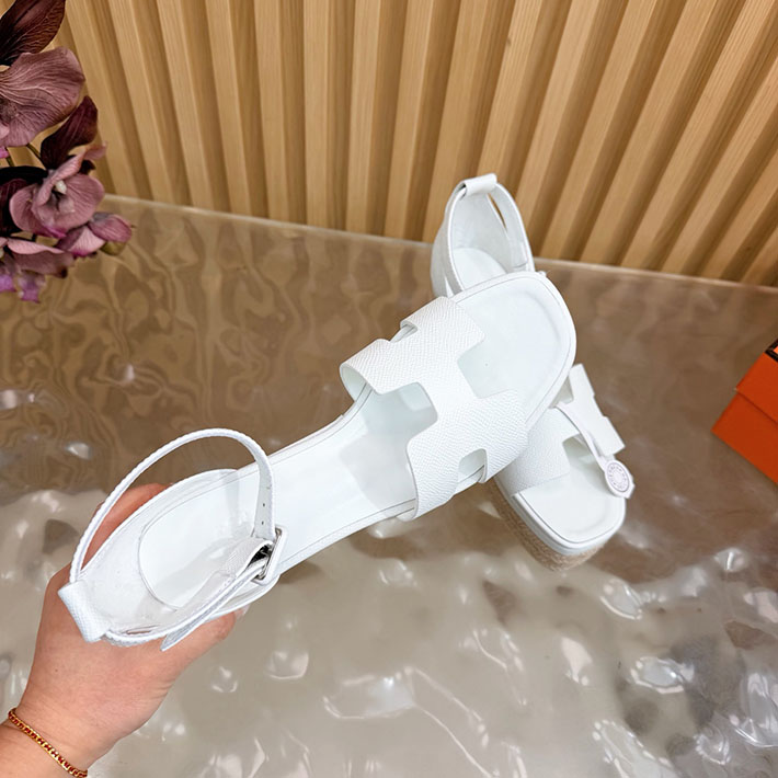 最高級エルメススーパーコピー HERMES エスパドリーユ エルダ 厚底 リゾート 靴 2628329 エルメス エスパドリーユ エルダ - 画像 (4)