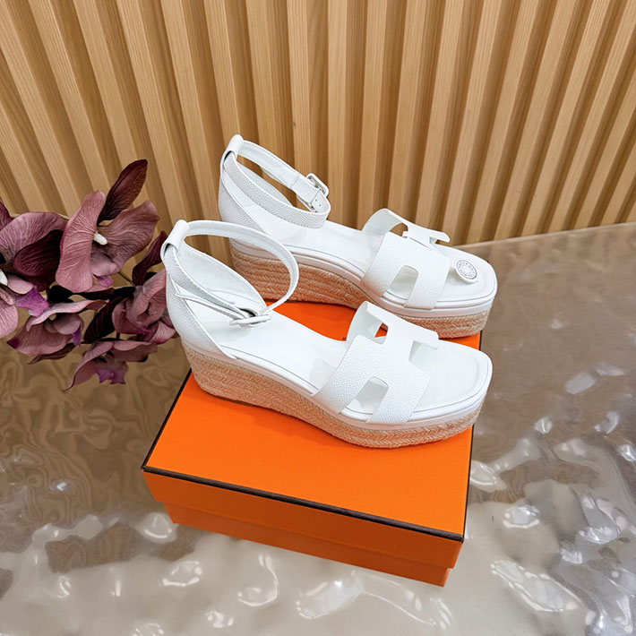 最高級エルメススーパーコピー HERMES エスパドリーユ エルダ 厚底 リゾート 靴 2628329 エルメス エスパドリーユ エルダ - 画像 (2)