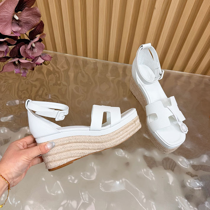 最高級エルメススーパーコピー HERMES エスパドリーユ エルダ 厚底 リゾート 靴 2628329 エルメス エスパドリーユ エルダ - 画像 (6)