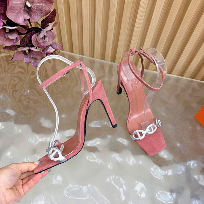 最高級エルメススーパーコピー HERMES ライトサンダル Luz 105mm シェーヌダンクル サンダル 2628335 エルメス ヒール サンダル - 画像 (3)
