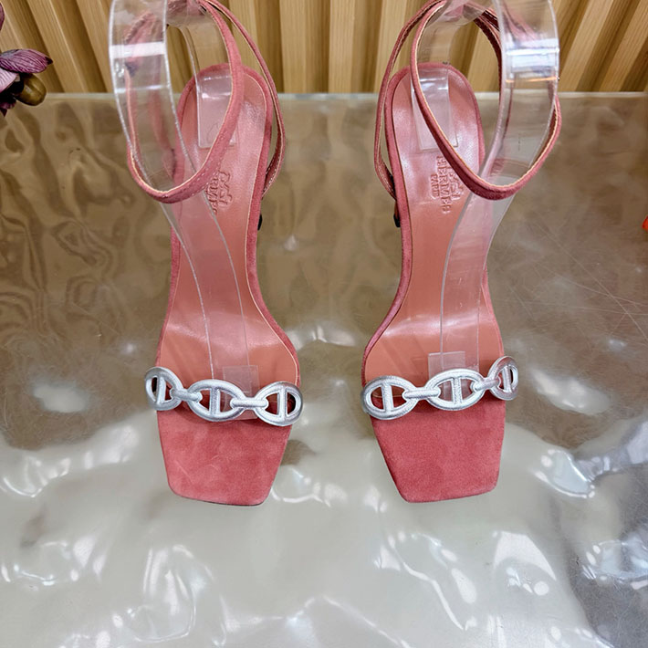 最高級エルメススーパーコピー HERMES ライトサンダル Luz 105mm シェーヌダンクル サンダル 2628335 エルメス ヒール サンダル - 画像 (6)