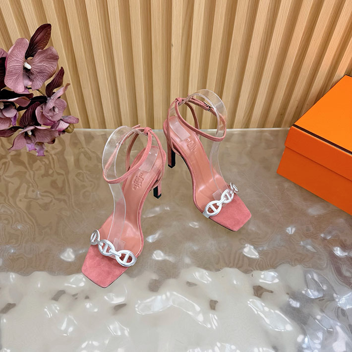 最高級エルメススーパーコピー HERMES ライトサンダル Luz 105mm シェーヌダンクル サンダル 2628335 エルメス ヒール サンダル - 画像 (5)