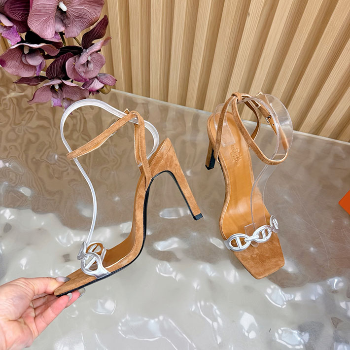 最高級エルメススーパーコピー HERMES ライトサンダル Luz 105mm シェーヌダンクル サンダル 2628336 エルメス シューズ レディース 人気 - 画像 (3)