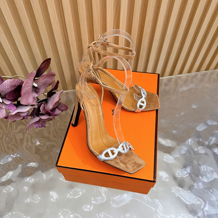 最高級エルメススーパーコピー HERMES ライトサンダル Luz 105mm シェーヌダンクル サンダル 2628336 エルメス シューズ レディース 人気 - 画像 (9)