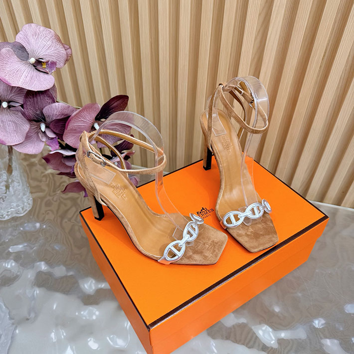 最高級エルメススーパーコピー HERMES ライトサンダル Luz 105mm シェーヌダンクル サンダル 2628336 エルメス シューズ レディース 人気 - 画像 (8)