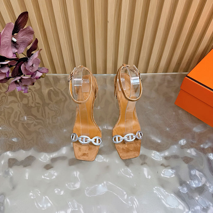 最高級エルメススーパーコピー HERMES ライトサンダル Luz 105mm シェーヌダンクル サンダル 2628336 エルメス シューズ レディース 人気 - 画像 (6)