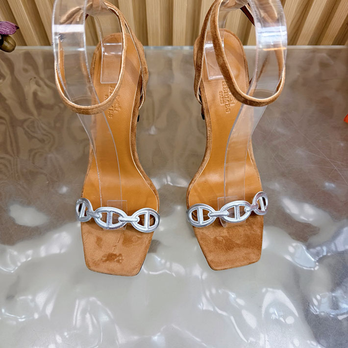 最高級エルメススーパーコピー HERMES ライトサンダル Luz 105mm シェーヌダンクル サンダル 2628336 エルメス シューズ レディース 人気 - 画像 (5)