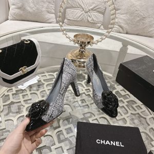 シャネル パンプス バイカラー