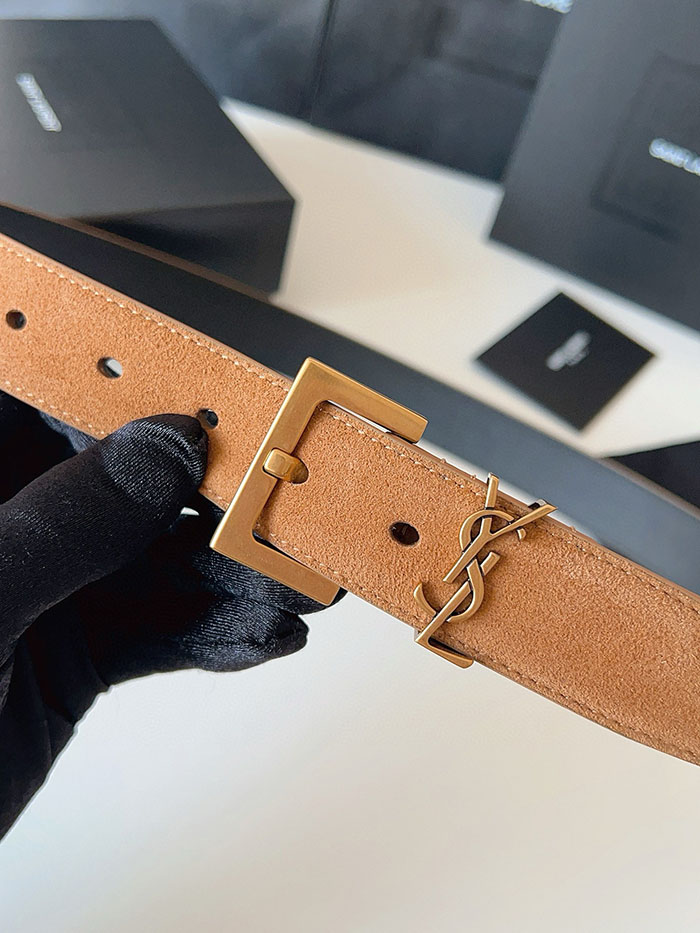 最高級サンローランスーパーコピー YSL モノグラム ナローベルト レディース レザー 26210382 YSL ベルト レディース - 画像 (4)