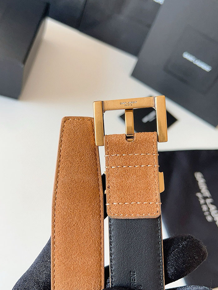 最高級サンローランスーパーコピー YSL モノグラム ナローベルト レディース レザー 26210382 YSL ベルト レディース - 画像 (3)