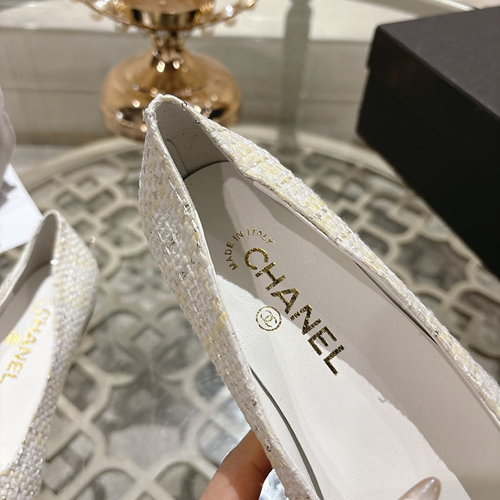 最高級シャネルスーパーコピー CHANEL 45mm 大人気バレリーナ フラットシューズ ホワイト 2628388 シャネル バレエシューズ 人気 - 画像 (5)