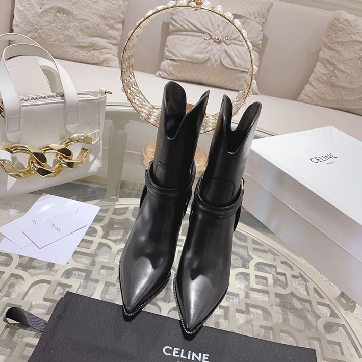 最高級セリーヌスーパーコピー CELINE TRIOMPHE チャーム ヴェルヌーイ トハーネス ローブーツ 2628401 レディース セリーヌ ブーツ - 画像 (4)