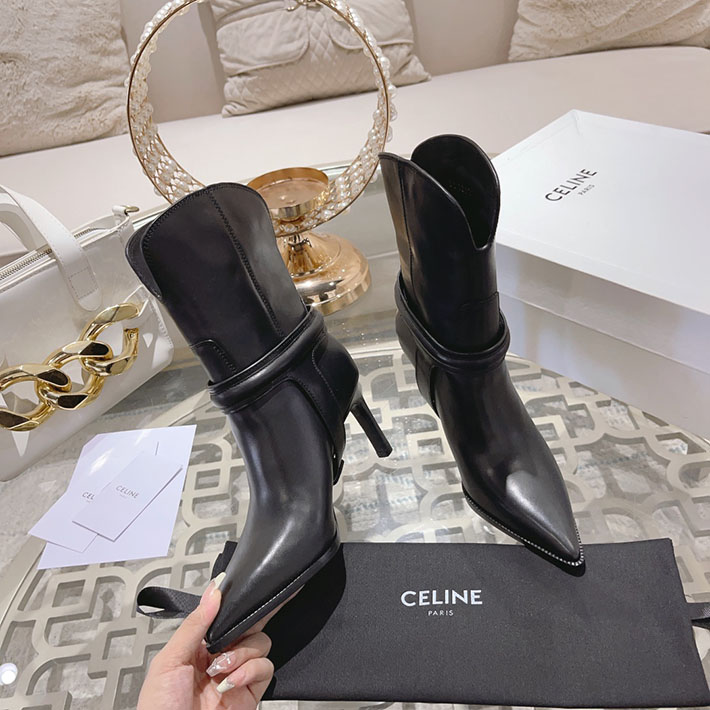 最高級セリーヌスーパーコピー CELINE TRIOMPHE チャーム ヴェルヌーイ トハーネス ローブーツ 2628401 レディース セリーヌ ブーツ - 画像 (3)