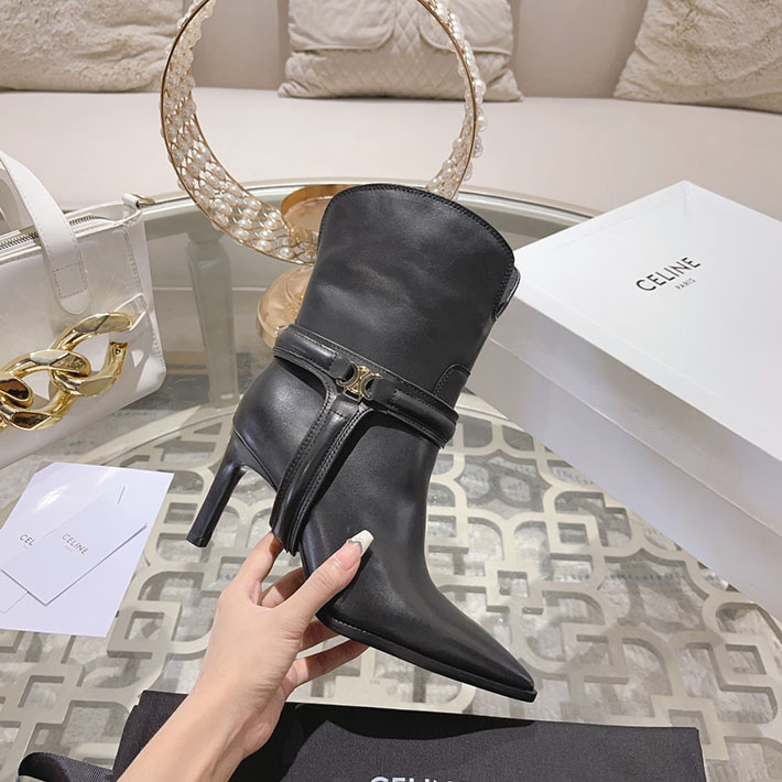 最高級セリーヌスーパーコピー CELINE TRIOMPHE チャーム ヴェルヌーイ トハーネス ローブーツ 2628401 レディース セリーヌ ブーツ - 画像 (2)