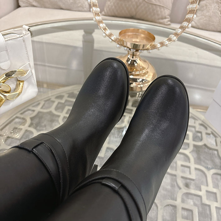 最高級セリーヌスーパーコピー CELINE 60mm GARANCE トリオンフ ハイブーツ ブラック 2628406 セリーヌ ロングブーツ - 画像 (4)