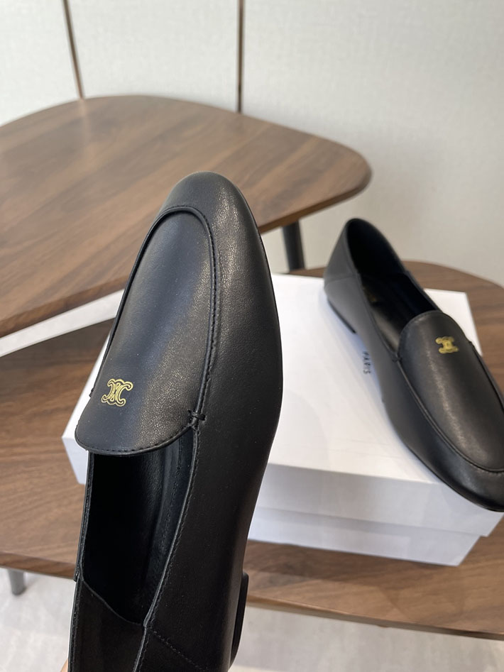 レディース 最高級セリーヌスーパーコピー CELINE オーラ ローファー ゴートスキン ライブラック 2628452 セリーヌ ローファーコーデ - 画像 (9)