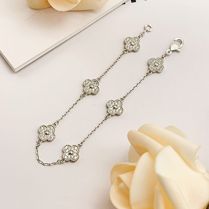 最高級ヴァンクリーフスーパーコピー VAN CLEEF & ARPELS スウィート アルハンブラ ブレスレット、6モチーフ VCARO85700 ヴァン クリーフ ブレスレット 人気 - 画像 (6)