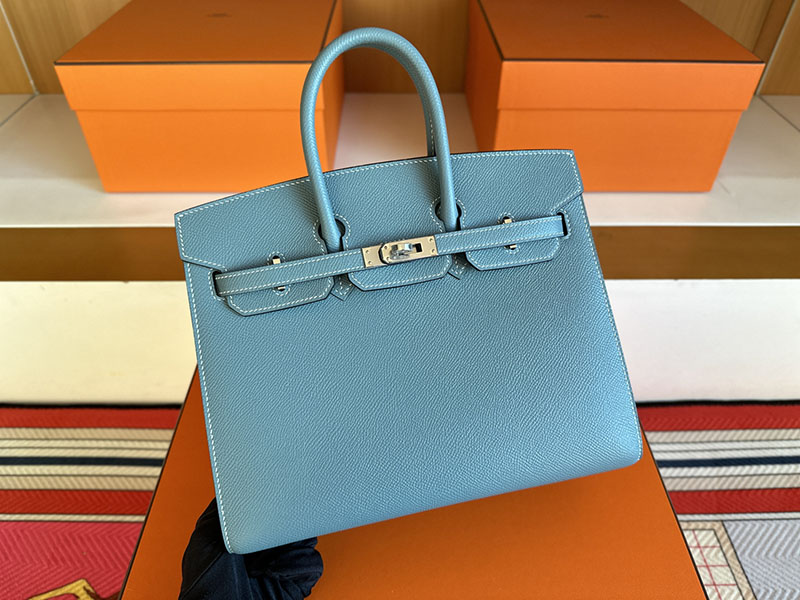 バーキン セリエ 25 定価 HERMES バーキン25 セリエ ブルージーン ヴォーエプソン シルバー金具 2627856 エルメス 新作バッグ - 画像 (2)