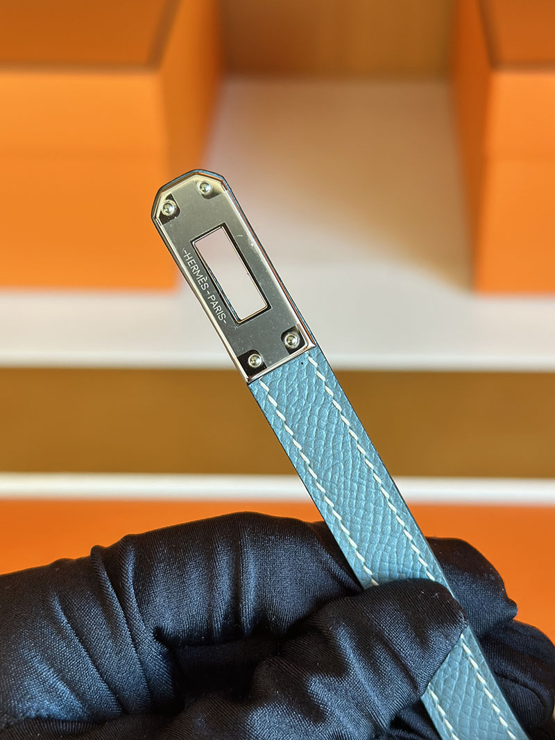 バーキン セリエ 25 定価 HERMES バーキン25 セリエ ブルージーン ヴォーエプソン シルバー金具 2627856 エルメス 新作バッグ - 画像 (5)