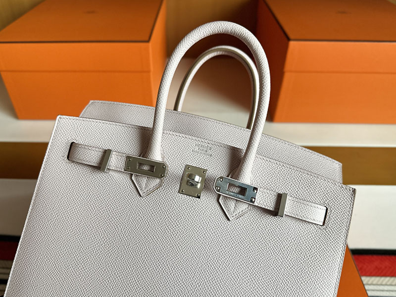 バーキン セリエ 25 定価 HERMES バーキン25 セリエ モーヴシルベストル ヴォーエプソン シルバー金具 2627857 エルメス 新作バッグ - 画像 (9)
