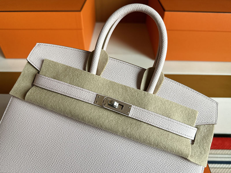 バーキン セリエ 25 定価 HERMES バーキン25 セリエ モーヴシルベストル ヴォーエプソン シルバー金具 2627857 エルメス 新作バッグ - 画像 (8)