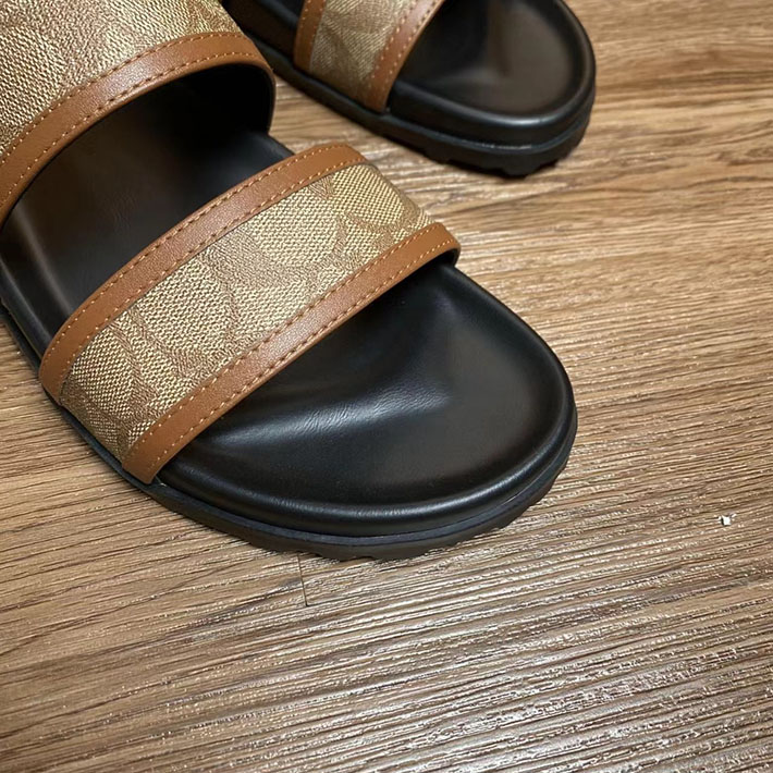 最高級コーチスーパーコピー COACH GWEN SIG SANDAL フラットサンダル シグネチャー 2629067 コーチ 靴 メンズ - 画像 (8)