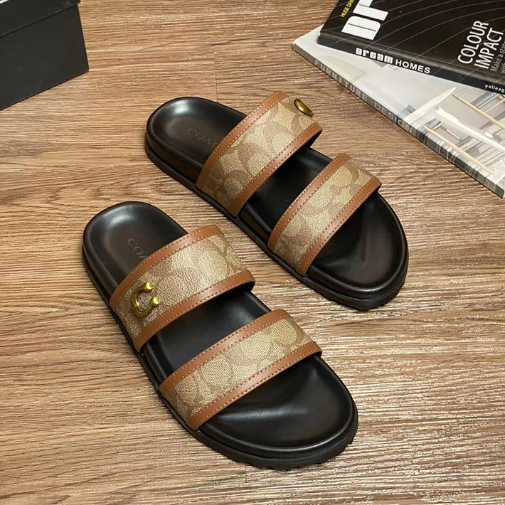 最高級コーチスーパーコピー COACH GWEN SIG SANDAL フラットサンダル シグネチャー 2629067 コーチ 靴 メンズ - 画像 (5)