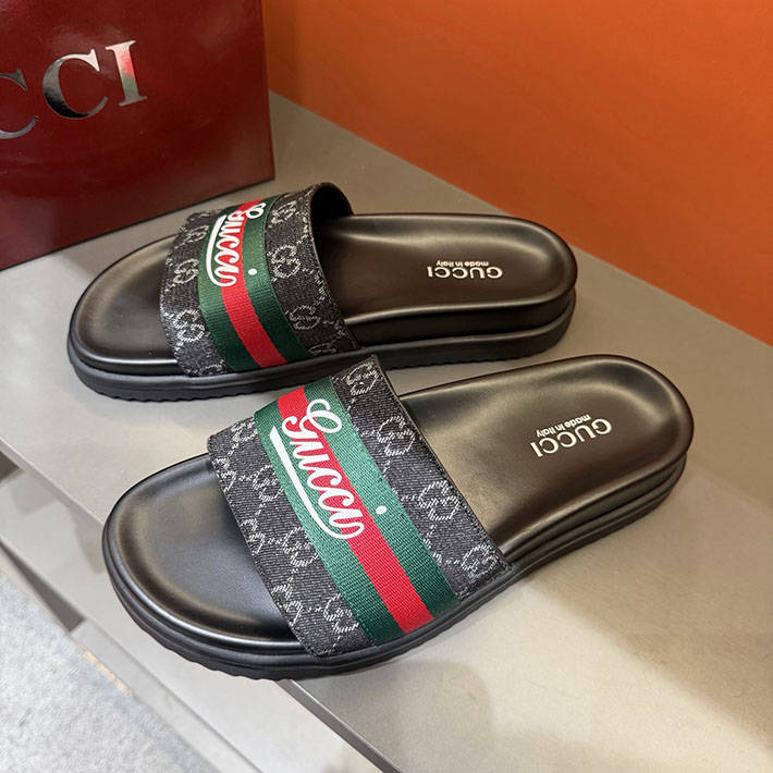 グッチ直営アウトレット店 GUCCI ラバーメンズ スライドサンダル シューズ 2629081 グッチ サンダル メンズ - 画像 (3)