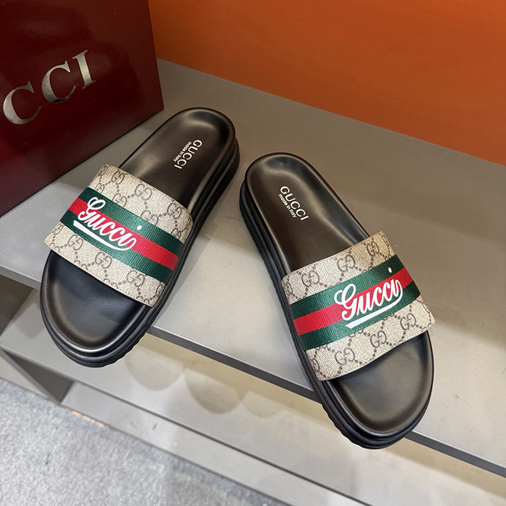 グッチ直営アウトレット店 GUCCI ラバーメンズ スライドサンダル シューズ 2629083 グッチ サンダル アウトレット - 画像 (8)