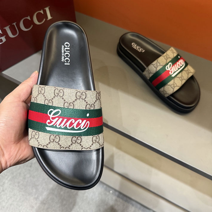 グッチ直営アウトレット店 GUCCI ラバーメンズ スライドサンダル シューズ 2629083 グッチ サンダル アウトレット - 画像 (6)