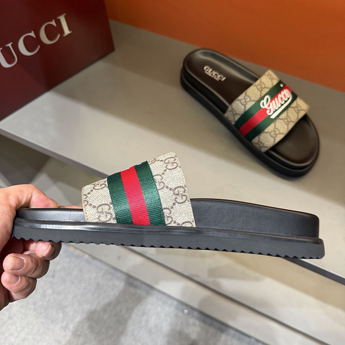 グッチ直営アウトレット店 GUCCI ラバーメンズ スライドサンダル シューズ 2629083 グッチ サンダル アウトレット - 画像 (5)