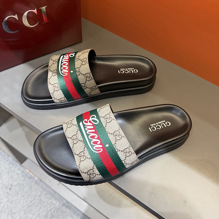 グッチ直営アウトレット店 GUCCI ラバーメンズ スライドサンダル シューズ 2629083 グッチ サンダル アウトレット - 画像 (3)