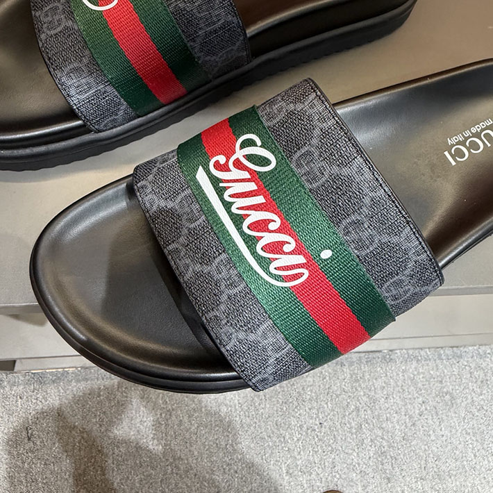 グッチ直営アウトレット店 GUCCI ラバーメンズ スライドサンダル シューズ 2629084 グッチサンダル値段 - 画像 (9)