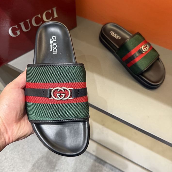 グッチ直営アウトレット店 GUCCI ラバーメンズ スライドサンダル シューズ 2629085 グッチ シューズ サンダル - 画像 (6)