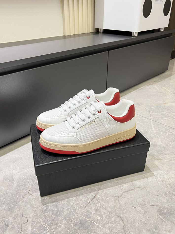 最高級サンローランスーパーコピー Saint Laurent SL/61 ロートップ スニーカー LOW-TOP SNEAKERS 2629095 サン ローラン スニーカー 白 - 画像 (9)