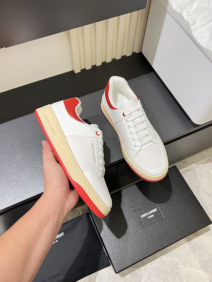 最高級サンローランスーパーコピー Saint Laurent SL/61 ロートップ スニーカー LOW-TOP SNEAKERS 2629095 サン ローラン スニーカー 白 - 画像 (6)