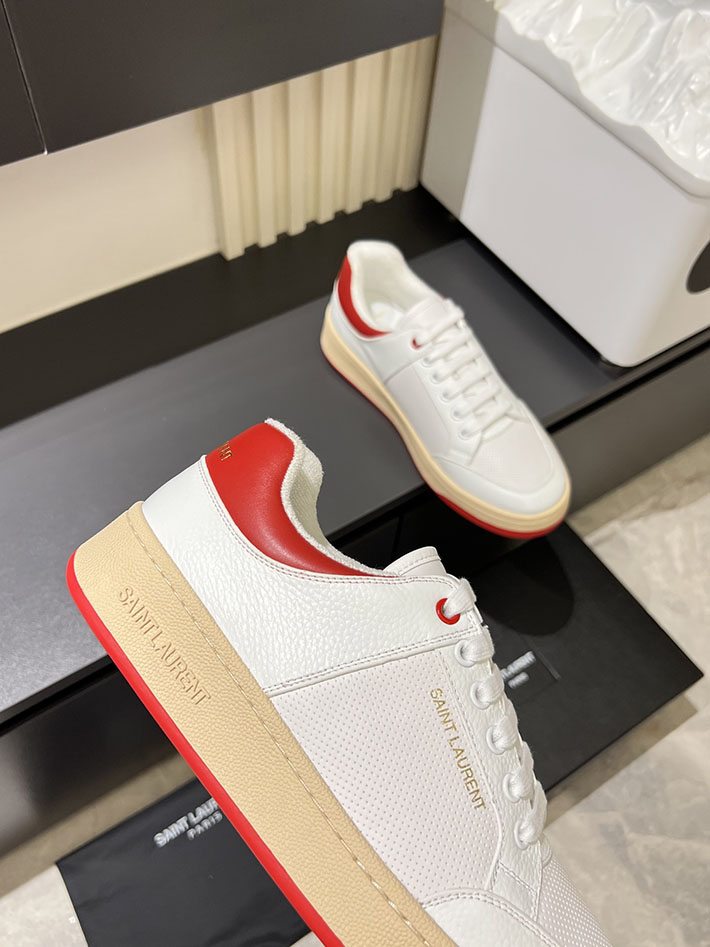 最高級サンローランスーパーコピー Saint Laurent SL/61 ロートップ スニーカー LOW-TOP SNEAKERS 2629095 サン ローラン スニーカー 白 - 画像 (4)