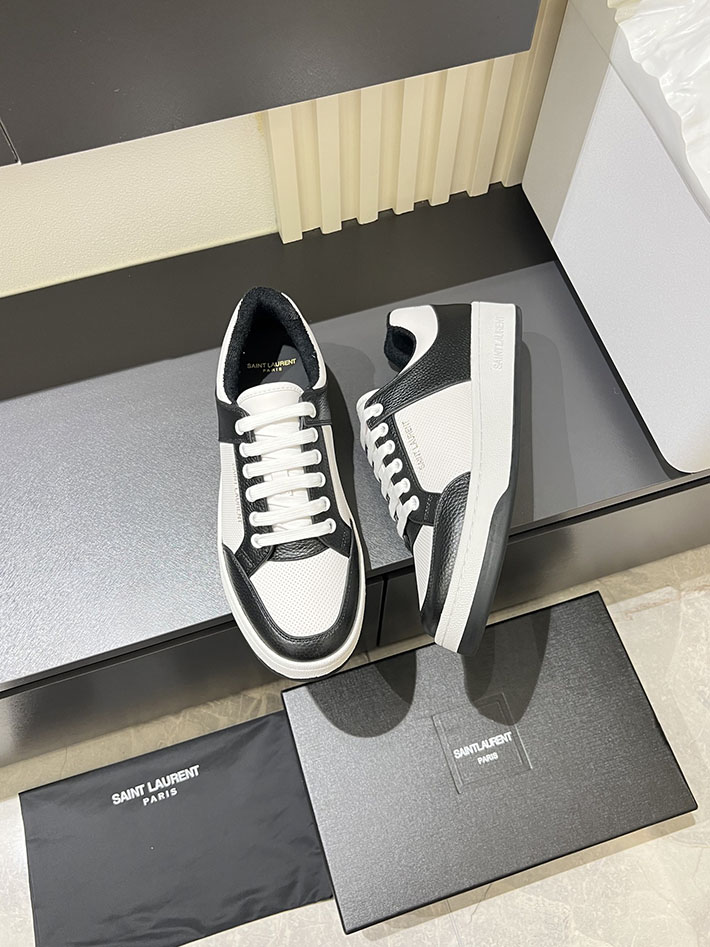 最高級サンローランスーパーコピー Saint Laurent SL/61 ロートップ スニーカー LOW-TOP SNEAKERS 2629097 サン ローラン スニーカー 黒 - 画像 (8)