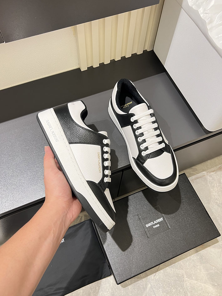 最高級サンローランスーパーコピー Saint Laurent SL/61 ロートップ スニーカー LOW-TOP SNEAKERS 2629097 サン ローラン スニーカー 黒 - 画像 (6)